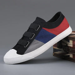 Fashion Men's Canvas Sneakers Casual Shoes Breathable Flat Buckle Loafers Shoes Summer Autumn Mens Designer Men Board Shoes