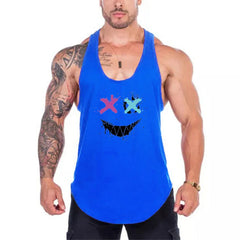 2024 New Men's Sleeveless Vest T-Shirt Sports Style Running Mountain Climbing Exercise Vest Breathable and Refreshing Men's Vest