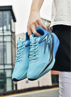 Men Women Carbon Plate Running Shoes Soft Cushion Shock Absorbing Sports Shoes Unisex Sneakers Light Anti-Slip Training Shoes
