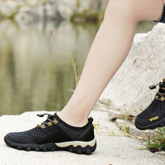 Summer Fashion Breathable Water Wading Men's Shoes Sports and Leisure Running Trend Flat Bottomed Mountaineering Sports Shoes