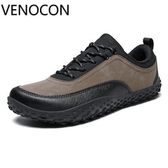 VENOCON Barefoot Minimalist Men's Stylish Style Casual Shoes Sneakers With Wide Nose Toe Box Walking Hiking Trail Footwear Man
