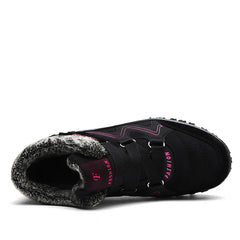 LUFUMA Leather Men Boots Winter with Fur 2022 Warm Snow Boots Men Winter Work Casual Shoes Sneakers High Top Rubber Ankle Boots