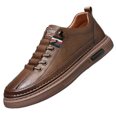 New Leather Shoes for Men Non-slip Sports Fashion Comfortable Sneakers Male Flat Slip-on Casual Brand Men's Casual