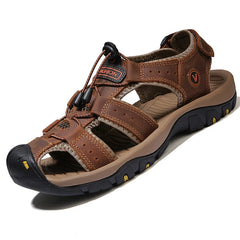 2023  Leather Men Shoes Summer New Large Size Men's Sandals Men Sandals Fashion Sandals Slippers Big Size 38-47