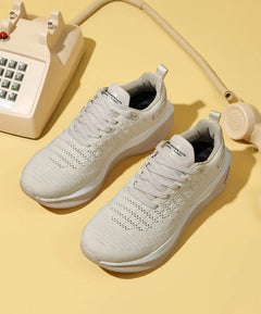 Men's breathable mesh thick-sole running shoes four season soft-sole non-slip outdoor casual sports shoes fashion light sneakers