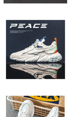 2025 Fashion and Comfortable Mesh Breathable Outsole Shoes Summer Hot Sale Mens Casual Shoes Thick Bottom Breathable Sneaker