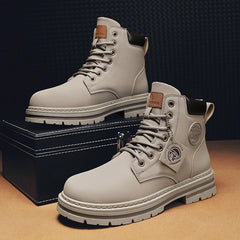 2026 Winter Ankle Boots Men's Boots Outdoor Yellow Boots Classic Design High Top Men Casual Shoes Botas Para Hombre