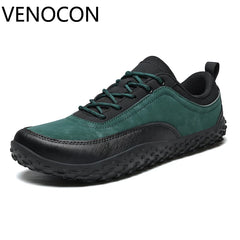 VENOCON Barefoot Minimalist Men's Stylish Style Casual Shoes Sneakers With Wide Nose Toe Box Walking Hiking Trail Footwear Man