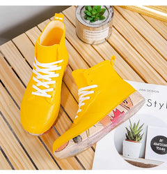 Men Rain Boots Fashion Trendy Nude Boots Anti-skid Work Chef Shoes Durable Waterproof Rubber Fishing Shoes Male Sneakers 2023New