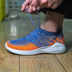 2025 New Men's Casual Shoes Breathable Outdoor Running Shoe Lace Up Lightweight Mens Vulcanized Shoes Plus Size Trend Men Shoes