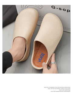 Couple Chef Shoes Four Seasons Waterproof  Anti slip Men's and Women's casual Business Work Shoes Fashion comfort Half EVA Shoes