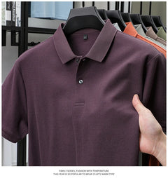 Men's 100% Cotton Polo Shirt - Summer Casual Breathable Tee,19 Colors,Ideal for Golf and Sports,Business Casual,Silk-Like Finish