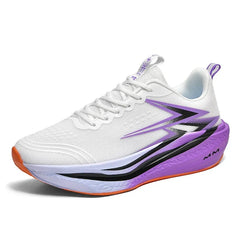 Men Women Carbon Plate Running Shoes Soft Cushion Shock Absorbing Sports Shoes Unisex Sneakers Light Anti-Slip Training Shoes