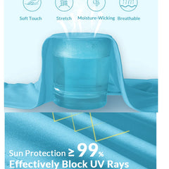 Men's Sun Protection shirts Summer UPF 50+ Long Sleeve Quick Dry Men Shirts Breathable Hiking Fish Performance Tops UV-Proof