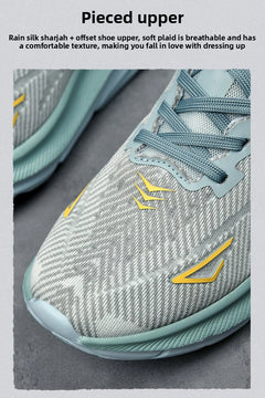 Men Sports Running Shoes Casual Carbon Plate Marathon Breathable Lightweight Women's Comfortable Athletic Nonskid Sneakers