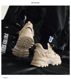 Men's Vulcanized Shoes Luxury Sneakers Harajuku Chunky Sneakers Autumn Running Footwear Male High Fashion Zapatos Hombre
