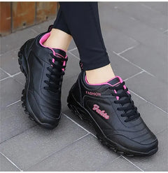 New 2025 Autumn Winter Sneakers Women Comfort Soft Sole Non Slip Casual Shoes for Women PU Waterproof Sport Shoes Zapatillas