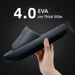 Big Size 48 49 Men Slippers Women Soft EVA Platform Thick Sole Slides Summer Beach Sandals Couples Home Anti-Slip Bathroom Shoes