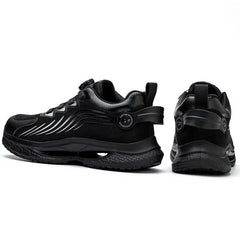 ZLMY Rotating Button Safety Shoes Men Steel Toe Sneakers Air Cushion Work Shoes Man Puncture Proof Work Safety Boots Protective