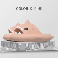 2024 Summer Shark Slippers Women Slides Men Bathroom Flip Flops Home Anti-Skid Flat Shoes Outdoor Fins Removable Slides Sandals
