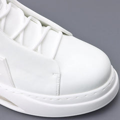 Luxury brand casual sneaker for men White high top air cushion sneakers Man Comfortable Soft Lace up botas masculino 2024