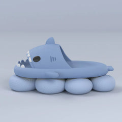 Big Size 36-47 Shark Slippers Men Flip Flops Soft EVA Flats Women Summer Beach Sandals Couple Platform Anti-Slip Bathroom Slides