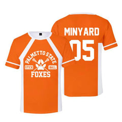 New The Foxhole Court Palmetto State Foxes Lacrosse Jersey Cosplay WILDS MINYARD 3D T-shirt Men/Women Graphic Tees Streetwear