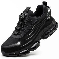 ZLMY Rotating Button Safety Shoes Men Steel Toe Sneakers Air Cushion Work Shoes Man Puncture Proof Work Safety Boots Protective