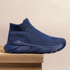Soft Light Sneakers Men and Women Plus Size 35-46 Unisex Sports Shoes Thick Sole Cushioning EVA Slip On Ankle Socks Shoes