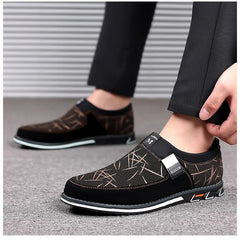 Business Men Leather Shoes for Men 2025 New Comfort Trend Flat Work Shoes Casual Moccasin Sneakers Slip on Big Size Male Loafers