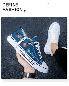 Fashion Men's Canvas Shoes Summer Breathable Men Casual Shoes Outdoor High Quality Sneakers Comfortable Low-Top Men tennis Shoes