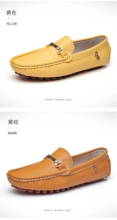MAEDEF Men's Loafers 2024 Spring Autumn Fashion Shoes Men Classic Brand High Quality Leather Comfy Drive Shoes Boat Casual Shoes