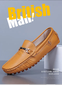 MAEDEF Men's Loafers 2024 Spring Autumn Fashion Shoes Men Classic Brand High Quality Leather Comfy Drive Shoes Boat Casual Shoes