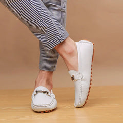 YRZL Men's Loafers Dress Office Shoes Men PU Leather Casual Shoes Lightweight Breathable Comfortable Slip on Driving Shoes Men