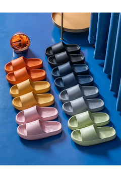 Big Size 48 49 Men Slippers Women Soft EVA Platform Thick Sole Slides Summer Beach Sandals Couples Home Anti-Slip Bathroom Shoes