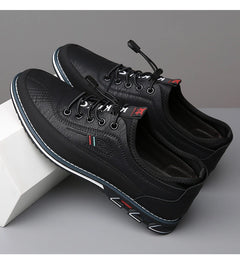 New Men's Leather Flat Casual Shoes Soft Sole Slip on Loafers Business Formal Shoes for Men Zapatos Casuales De Hombre Plus Size