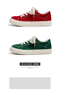 Men Skateboarding Shoes Canvas Thick Bottom Platform Shoes Comfortable Breathable Vulcanized Shoes Casual Sneakers Student Shoe