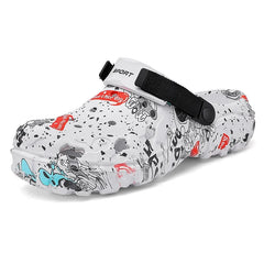Plus Size 47 Summer Men Sandals Clogs Outdoor Garden Clogs Hole Shoes Male Casual Shoes Water Shoes Comfort Home Soft Slippers