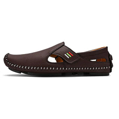 Men's Moccasins Summer Walking Breathable Casual Shoes Flat Shoes
