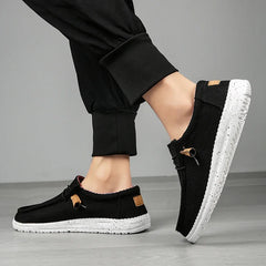 Canvas Loafers Comfortable Walking Flats for Man  Non Slip Soft Moccasins Sneakers Summer loafers Men Casual Shoes Slip on