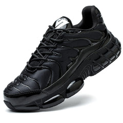 Air Cushion Safety Shoes Men Steel Toe Sneaker Puncture Proof Sport Work Shoes Man Safety Boots Black Male Work Boots Plus Size
