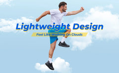 FitVille Men's Walking Shoes Wide Width Max Cushioning Lightweight Sneakers Casual Shoes for Plantar Fasciitis Pain Relief