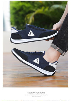 New 2026 Men's Casual Comfortable Breathable Sports Shoes Lightweight Anti-slip Wear-resistant Canvas Low-top round Toe Slip-On