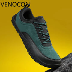VENOCON Barefoot Minimalist Men's Stylish Style Casual Shoes Sneakers With Wide Nose Toe Box Walking Hiking Trail Footwear Man