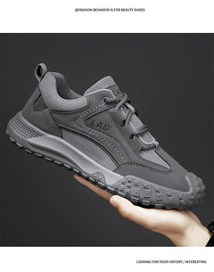 High Quality Men's Sneakers Classics Men Lace-up Shoe for Outdoor Breathable Hiking Shoes Comfortable Sneakers Male Safety Shoes