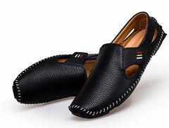 Men's Moccasins Summer Walking Breathable Casual Shoes Flat Shoes