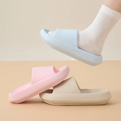 Big Size 48 49 Men Slippers Women Soft EVA Platform Thick Sole Slides Summer Beach Sandals Couples Home Anti-Slip Bathroom Shoes