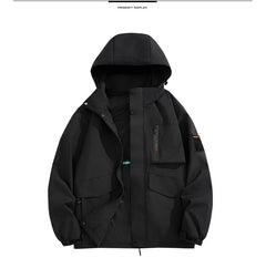 Plus Size Men's Waterproof Hiking Jackets S-8XL Windproof Windbreaker Coat Breathable Fishing Camping Trekking Jacket Clothing