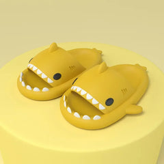 Big Size 36-47 Shark Slippers Men Flip Flops Soft EVA Flats Women Summer Beach Sandals Couple Platform Anti-Slip Bathroom Slides