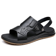 British Style Men's Outdoor Beach Shoes Summer Trend Thick Soled Wear-resistant Men's Oxford Shoes Breathable Casual Sandals